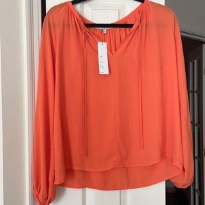 Vici Collection Orange Blouse sz Small NWT